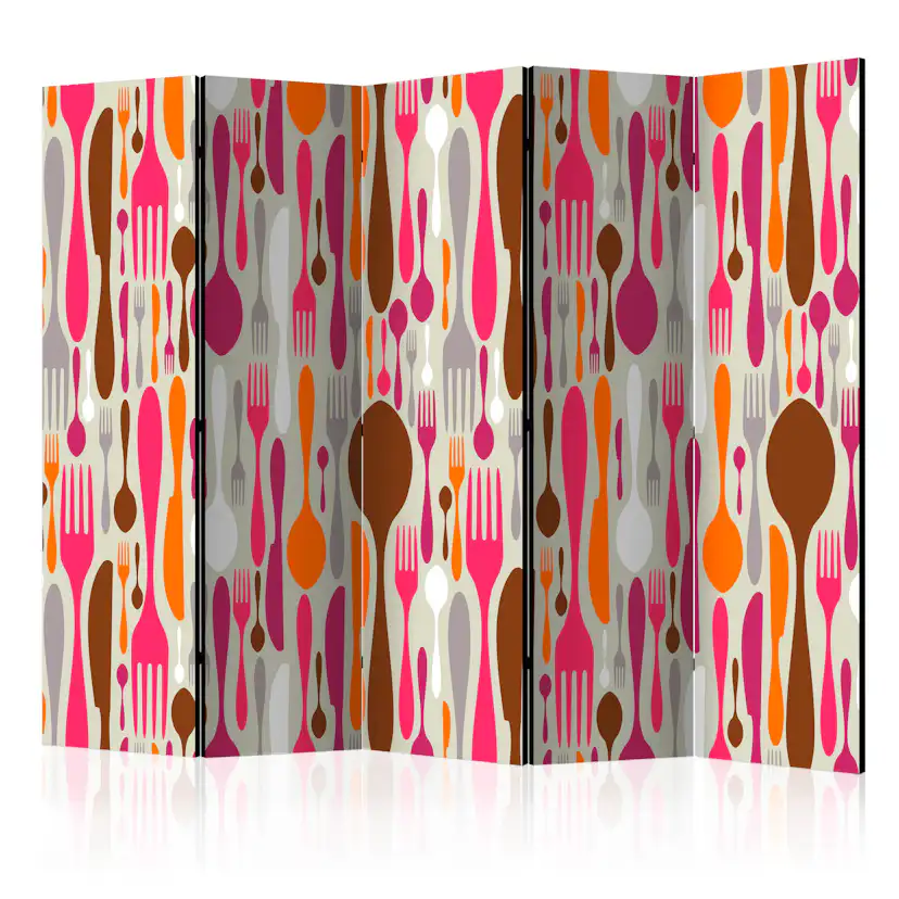 Rumsavdelare Arkiio Cutlery Pink and Violet II 225x172 cm