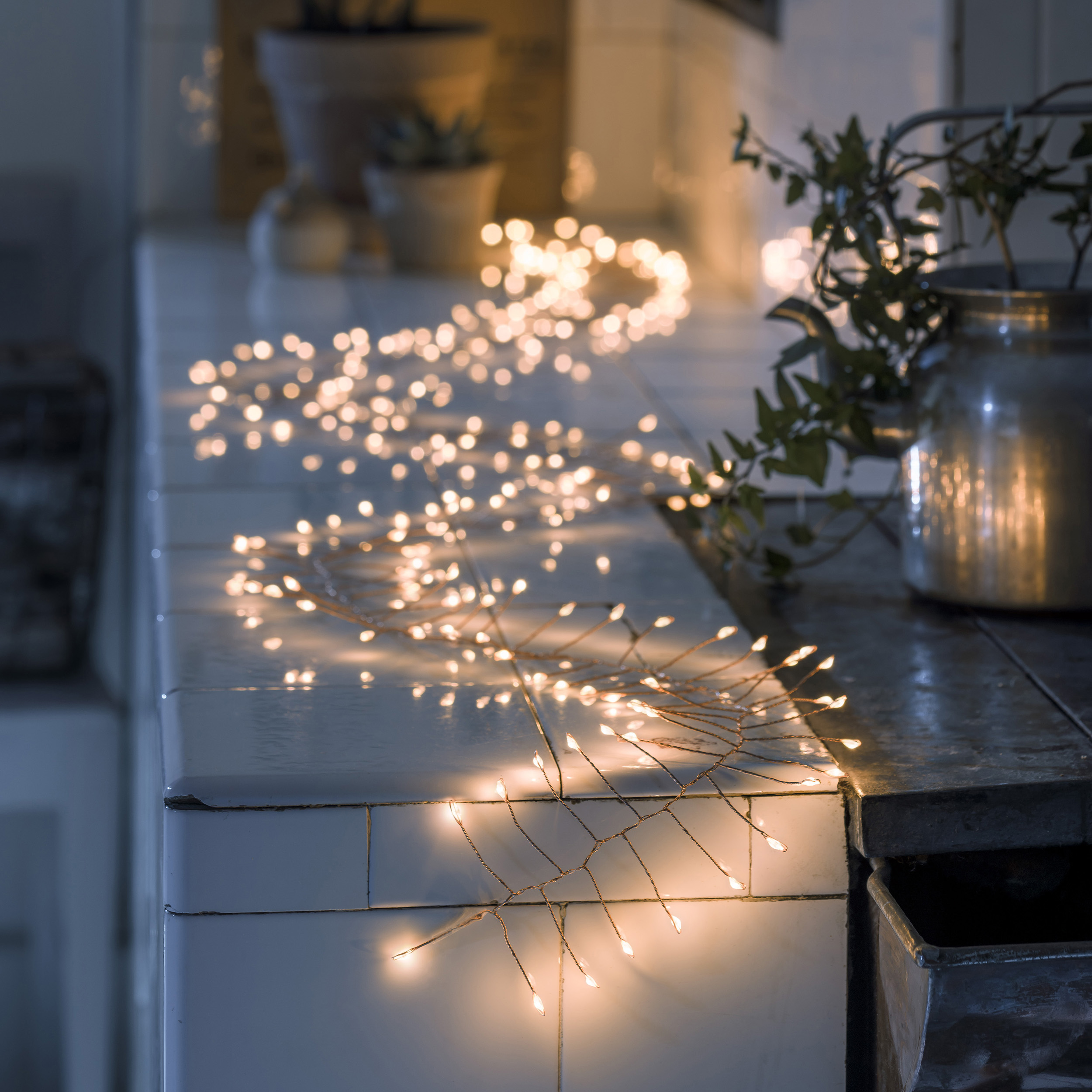 Ljusslinga Gnosjö Konstsmide Microcluster Amber LED 200L