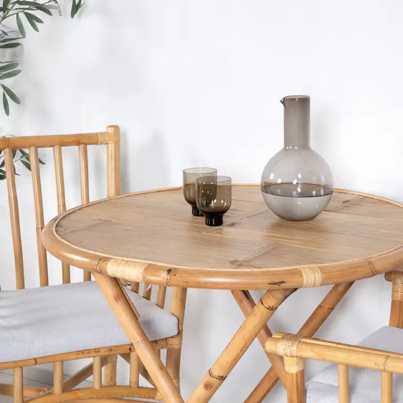 Cafégrupp Venture Home Cane med 2 Trädgårdsstolar Utomhus