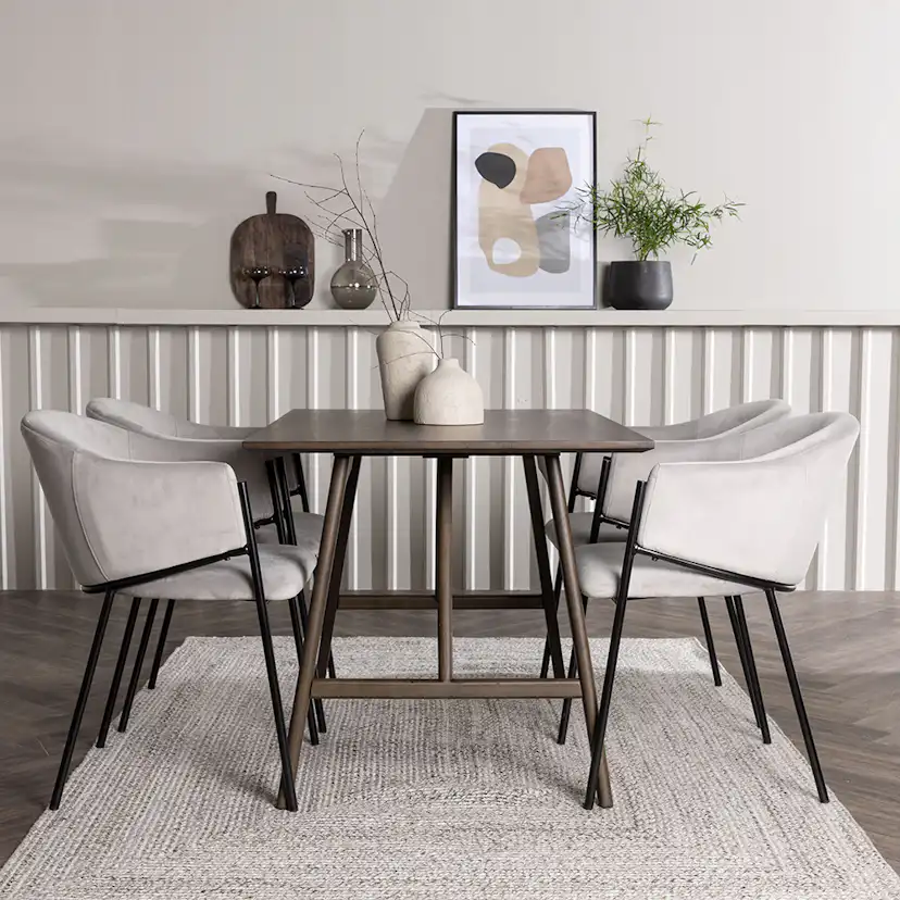 Matgrupp Venture Home Kaseidon med 4 st Evelina stolar