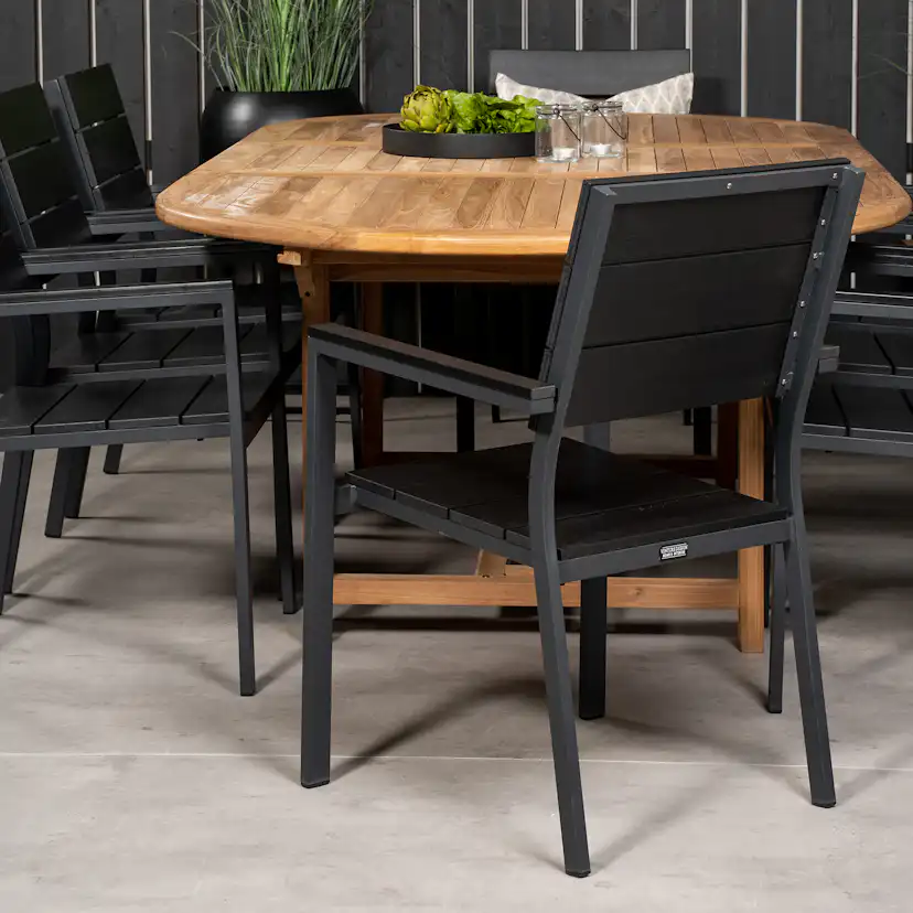 Matgrupp Venture Home Kenya 180-240x120 Teak med 8 Levels Karmstolar