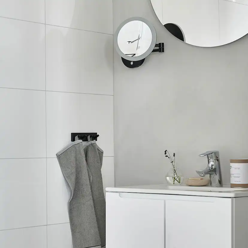 Sminkspegel Smedbo Outline FK485EBP Svart