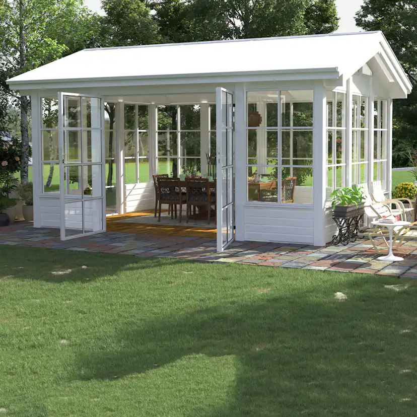 Komplett Orangeri Landskap Grönska Sommar 15 kvm