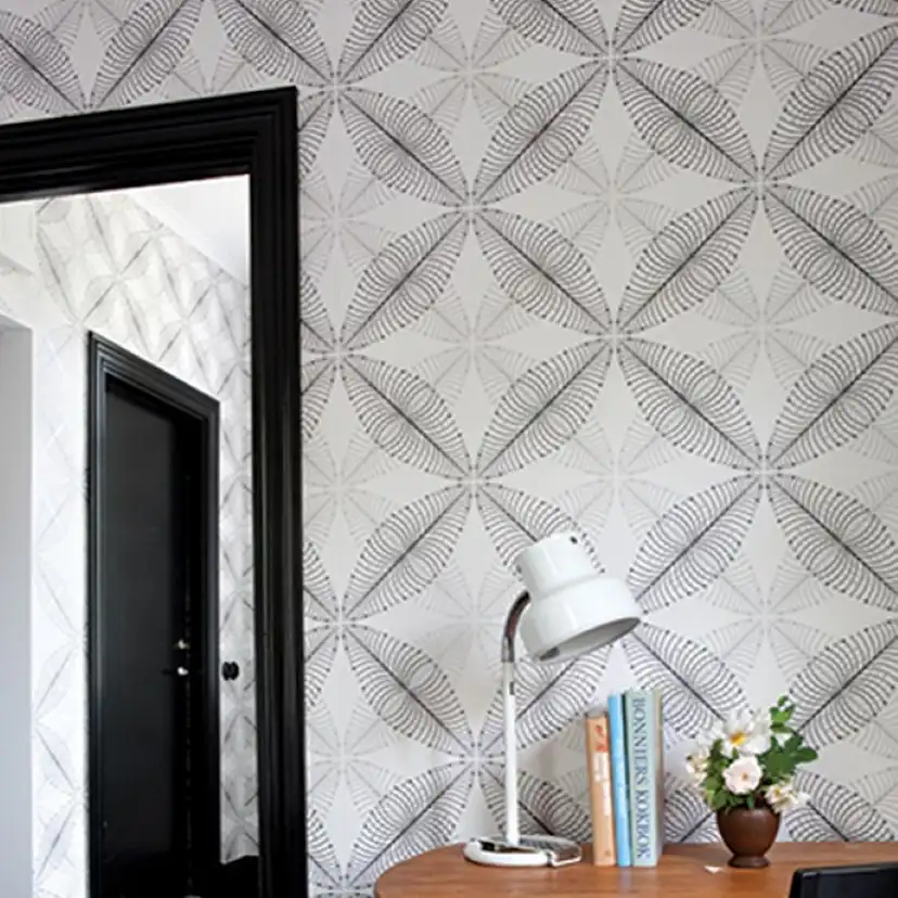 Tapet Mimou Garden Silver/Pewter