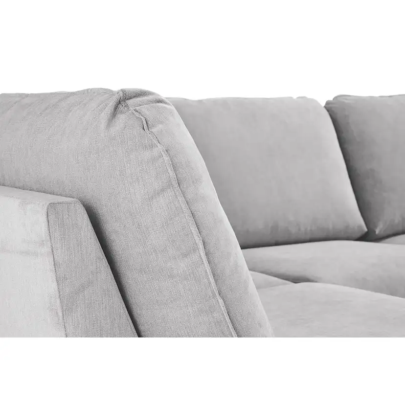 Trend Lyx U-soffa med Divan Höger Ljusgrå