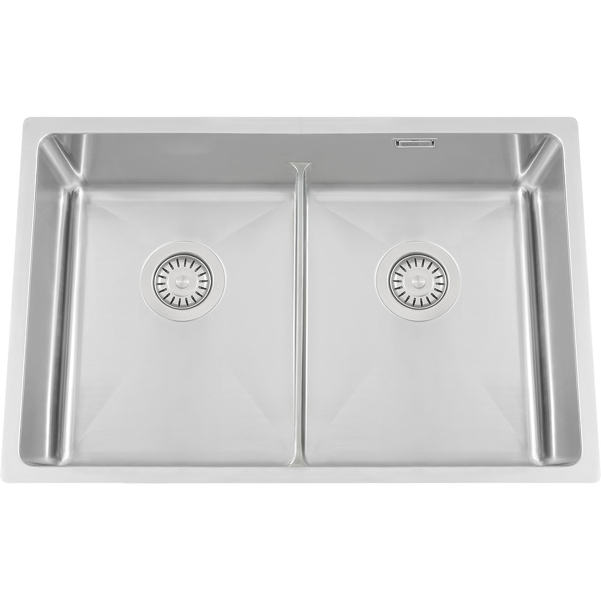 Diskho Nordic Tech Titan72 K X Nickel Rostfri Dubbel med Korgventil & Vattenlås