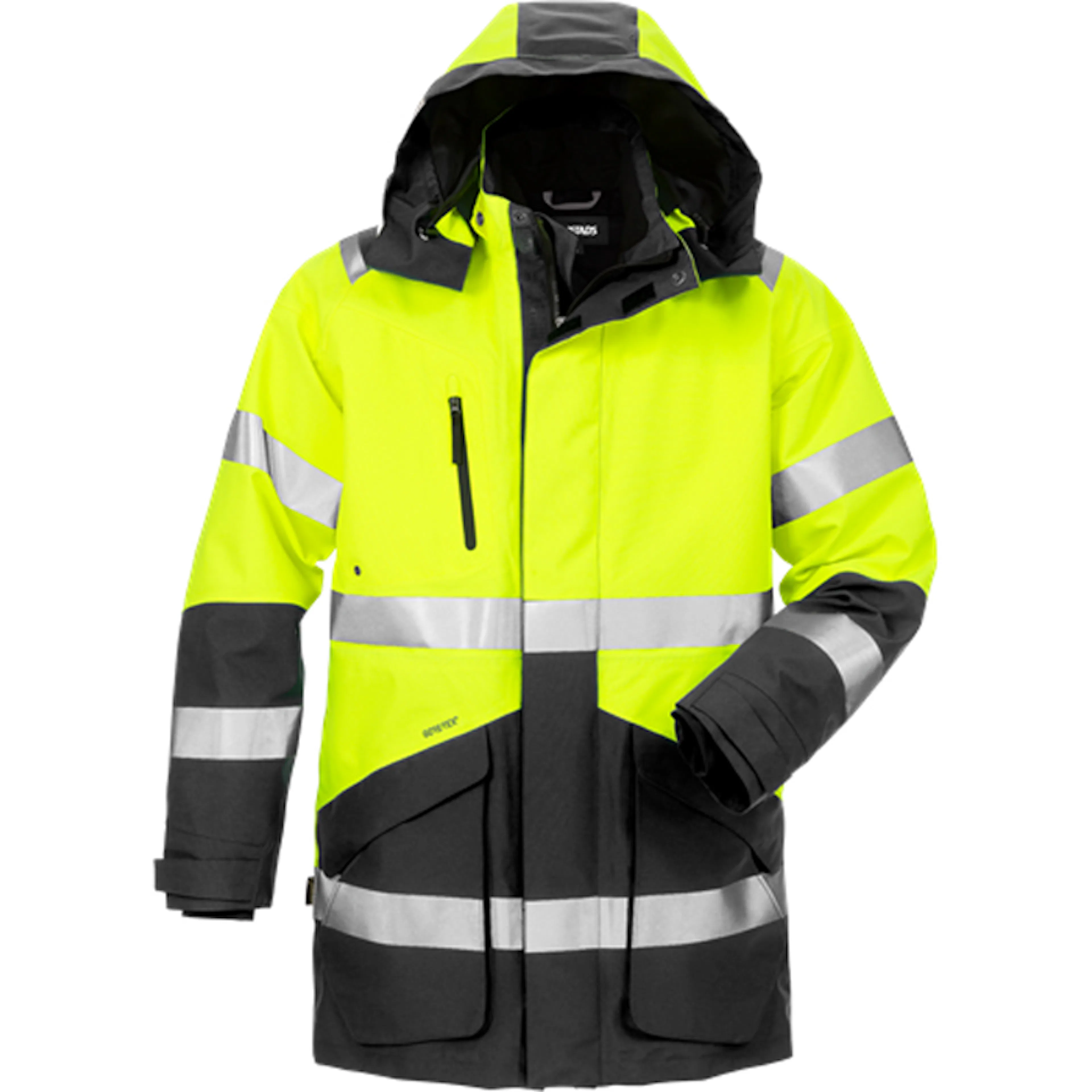 Varsel GORE-TEX 3-i-1 parkas 4989 GXB, klass 3 Storlek: S, Varselgul/Svart