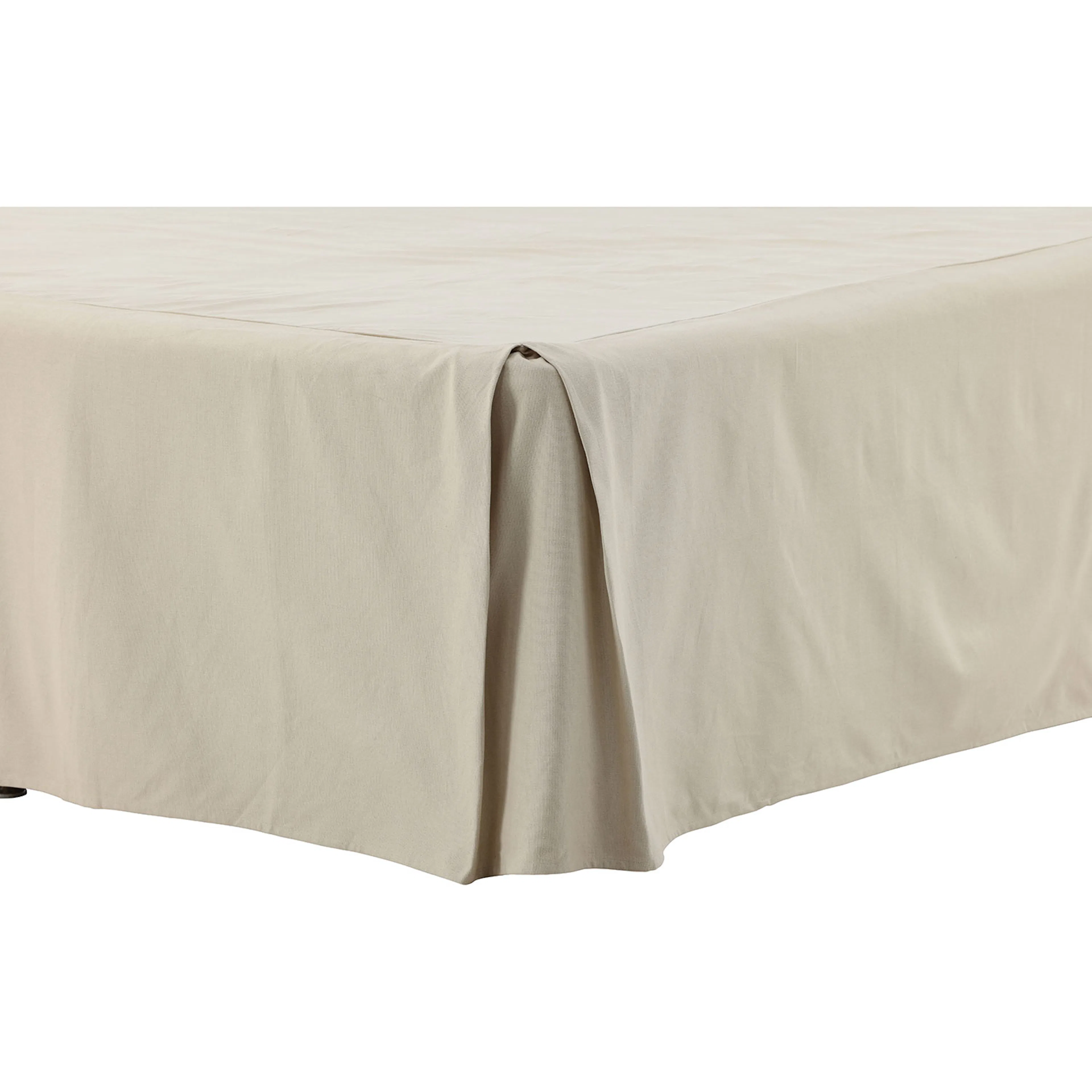 Ziggy Sängkappa bomull streight Beige, 180 cm