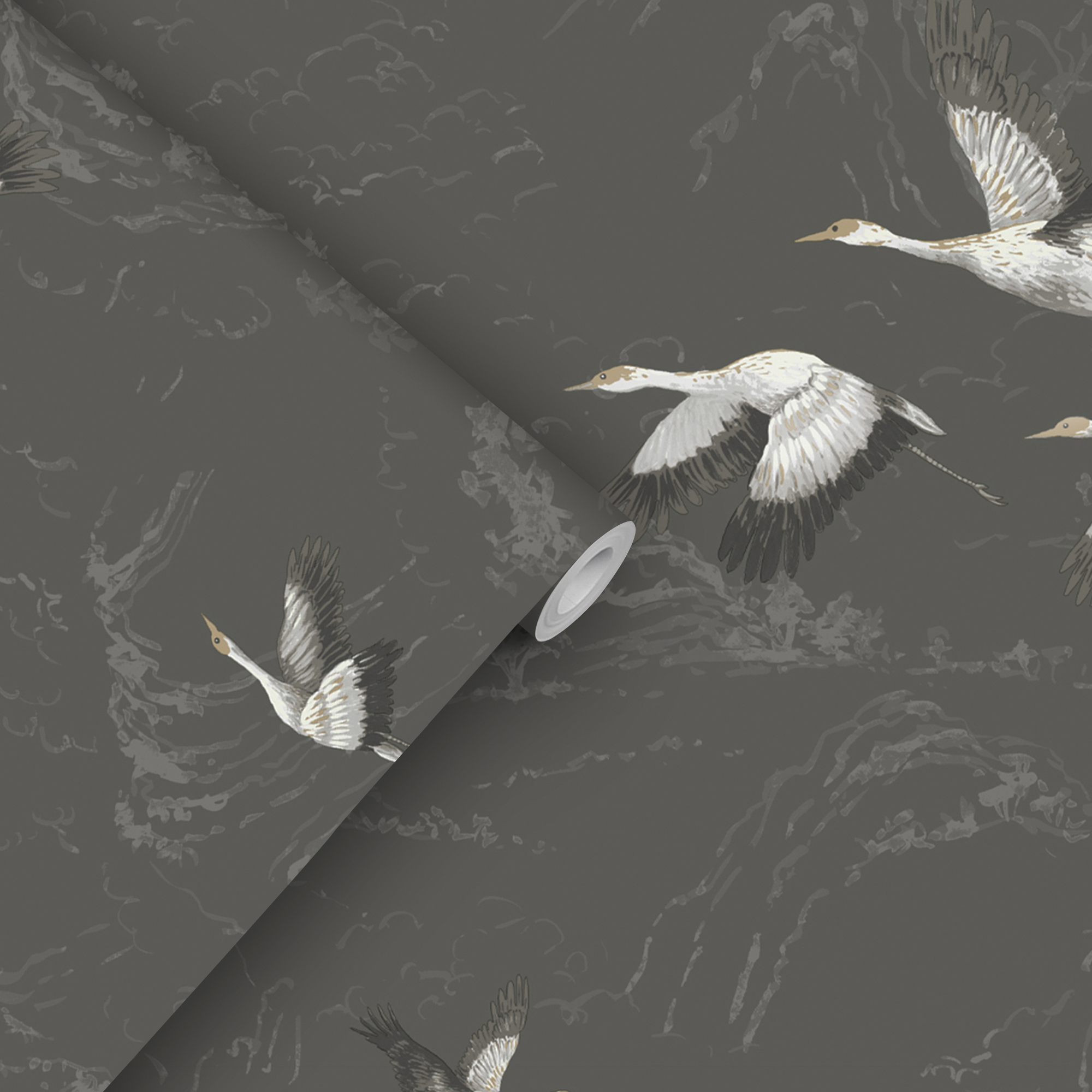 Tapet Laura Ashley Animalia Dark Steel