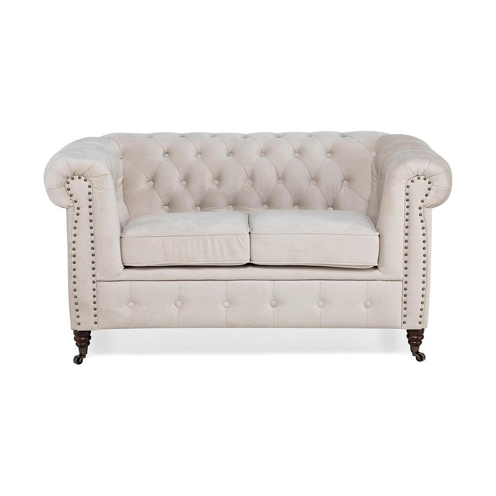 2-sitssoffa Manor House Chesterfield Deluxe Sammet