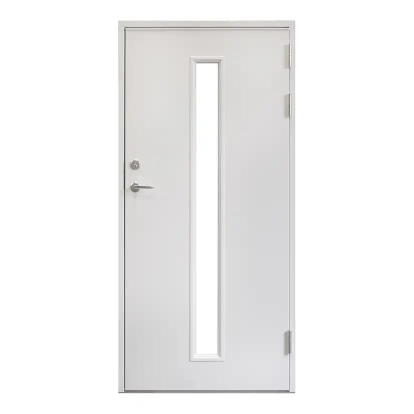 Utbytesdörr Landskap Avlångt Glas Vitmålad
