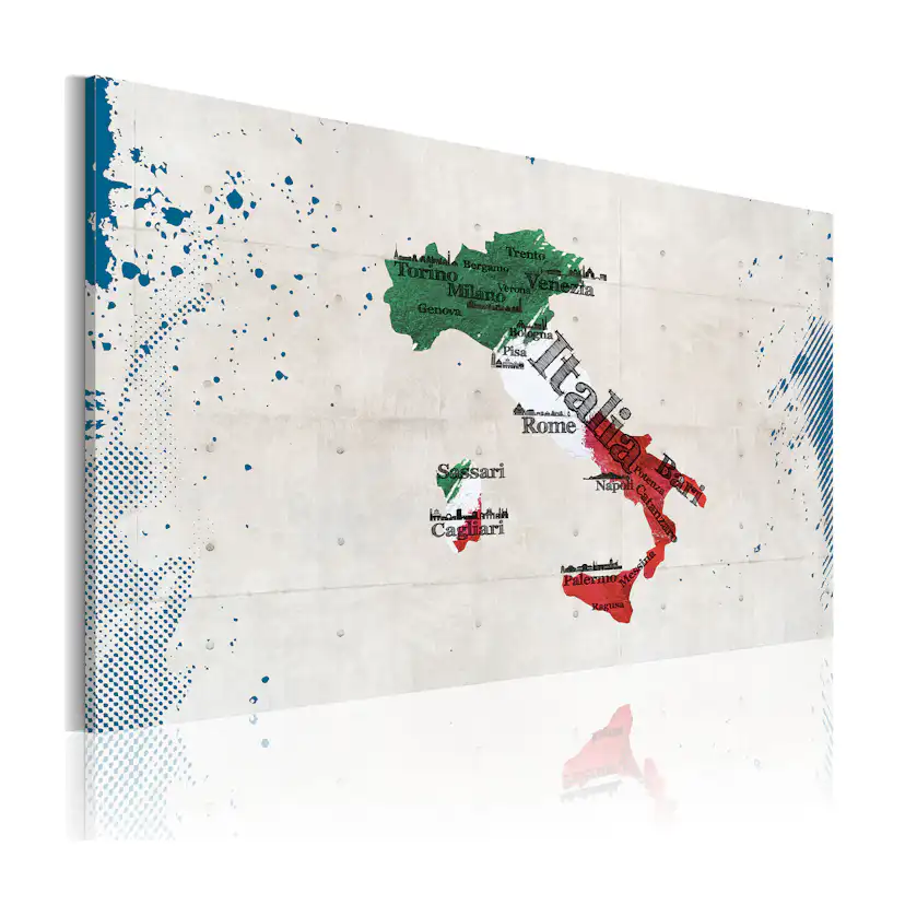 Tavla Arkiio Karta Över Italien