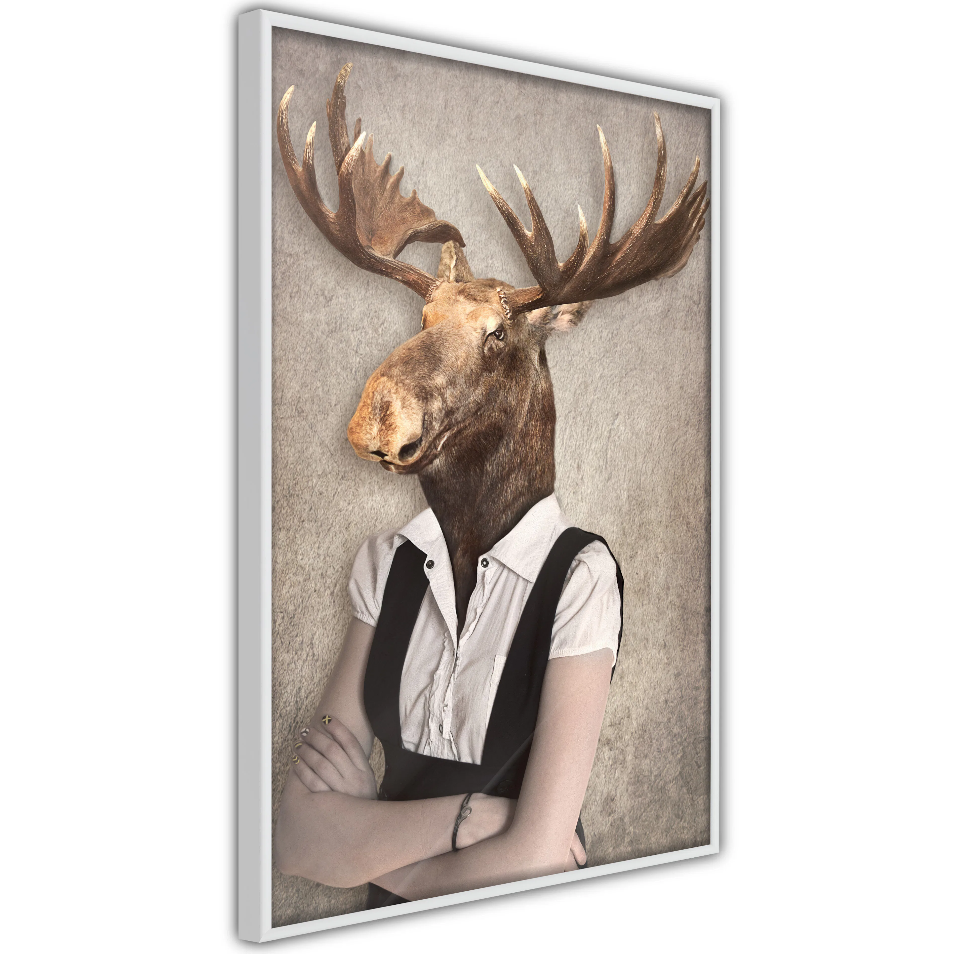 Poster Artgeist Affisch Brainy Moose