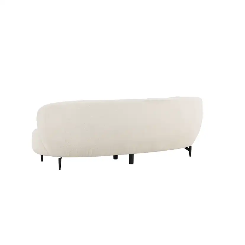 3-sitssoffa Venture Home Luna Boucle Vit