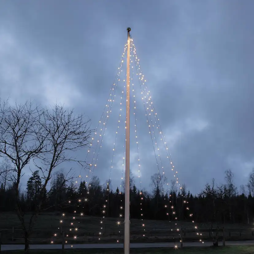 Flaggstångsbelysning Star Trading Crispy Ice White 360L