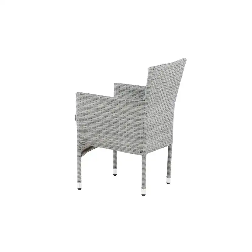 Malina Diningchair 2-pack Alumnium - Grey / Wicker Grå