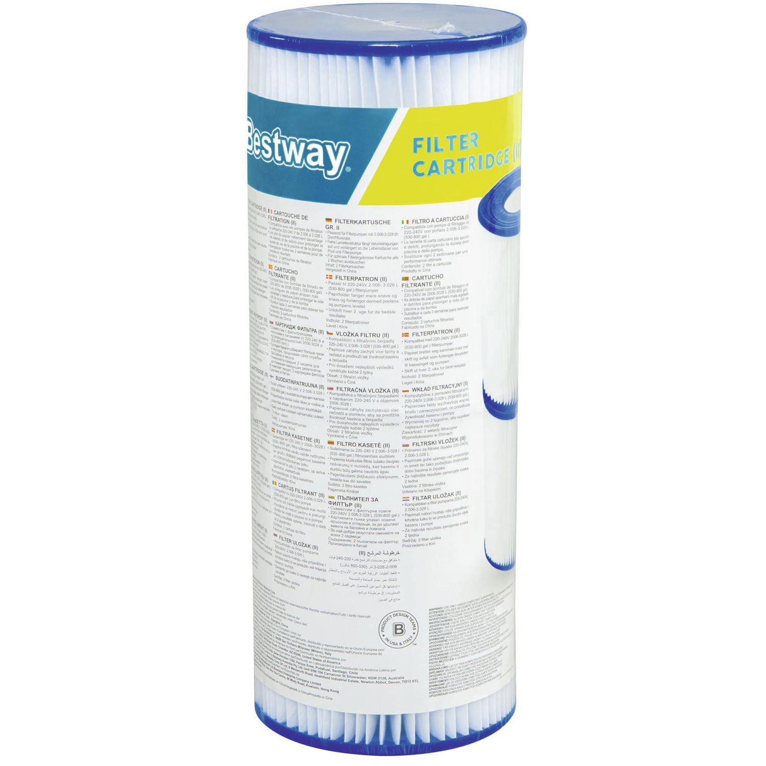 Patronfilter Bestway Flowclear Filter Typ II 2-pack för Poolrengöring