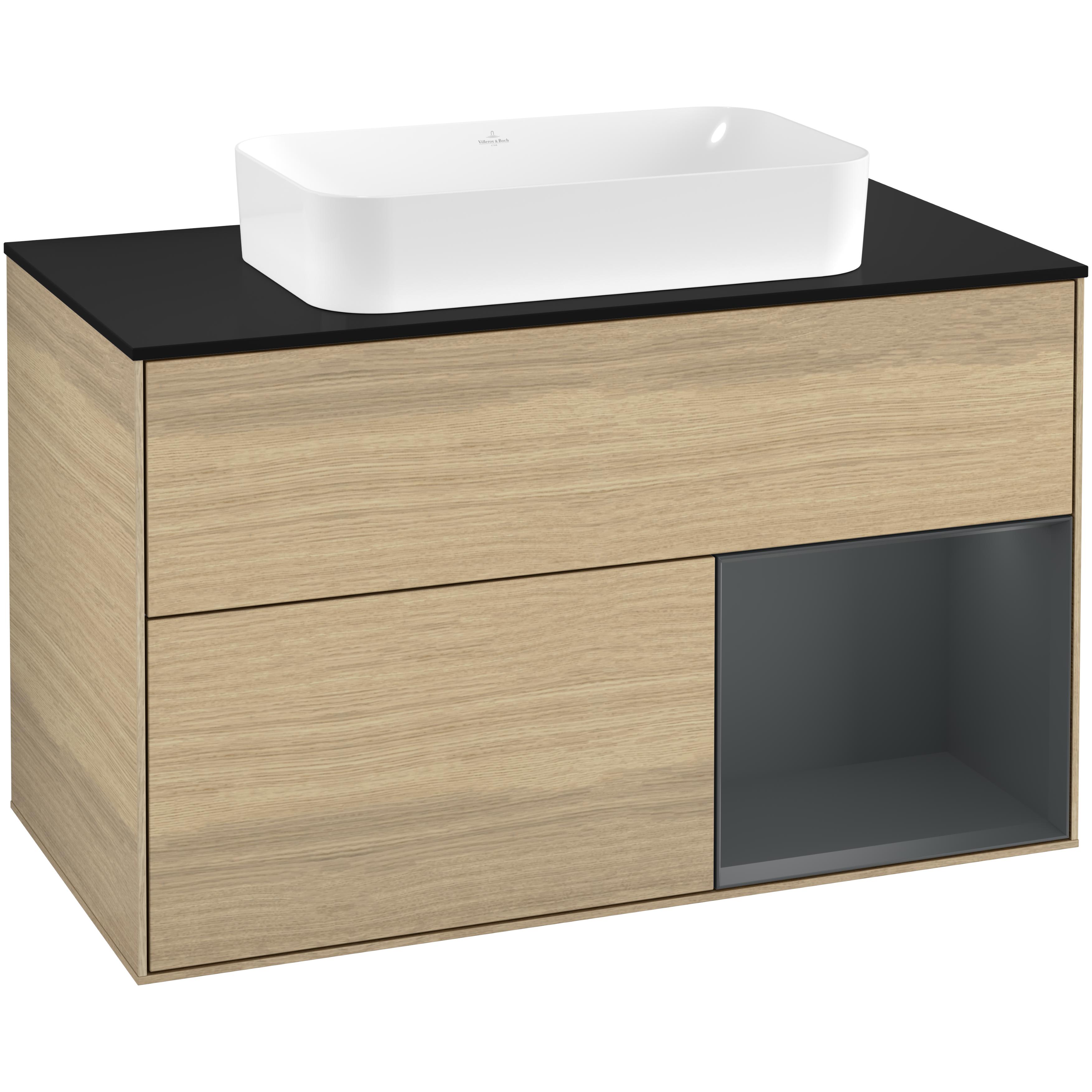Tvättställsskåp Villeroy & Boch Finion med 2 Lådor Hylla och Bänkskiva för Fristående Tvättställ