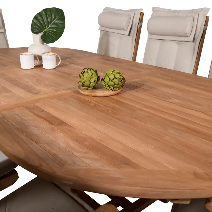 Matgrupp Venture Home Kiara 180/240 med 8 Positionsfåtöljer