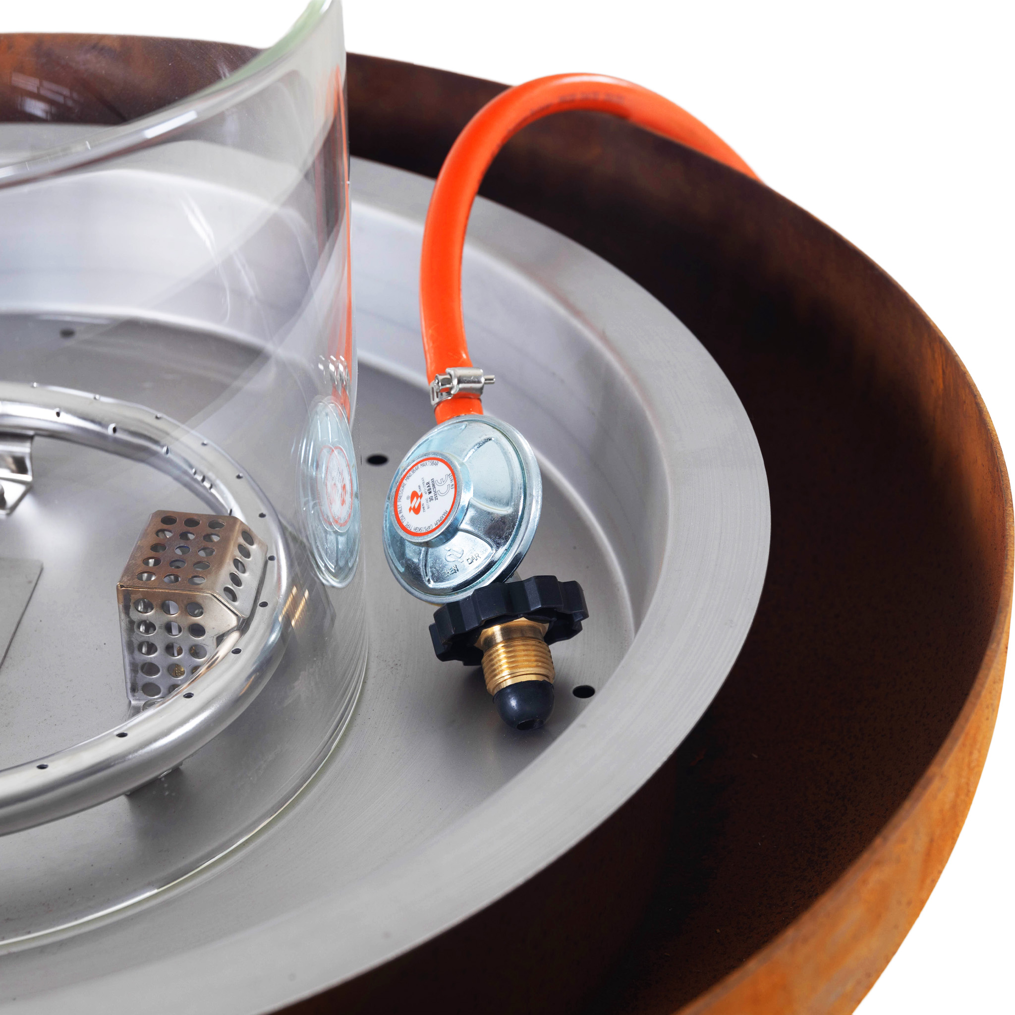 Eldstad Lyfco Cortenstål Gasoldriven Dorotea