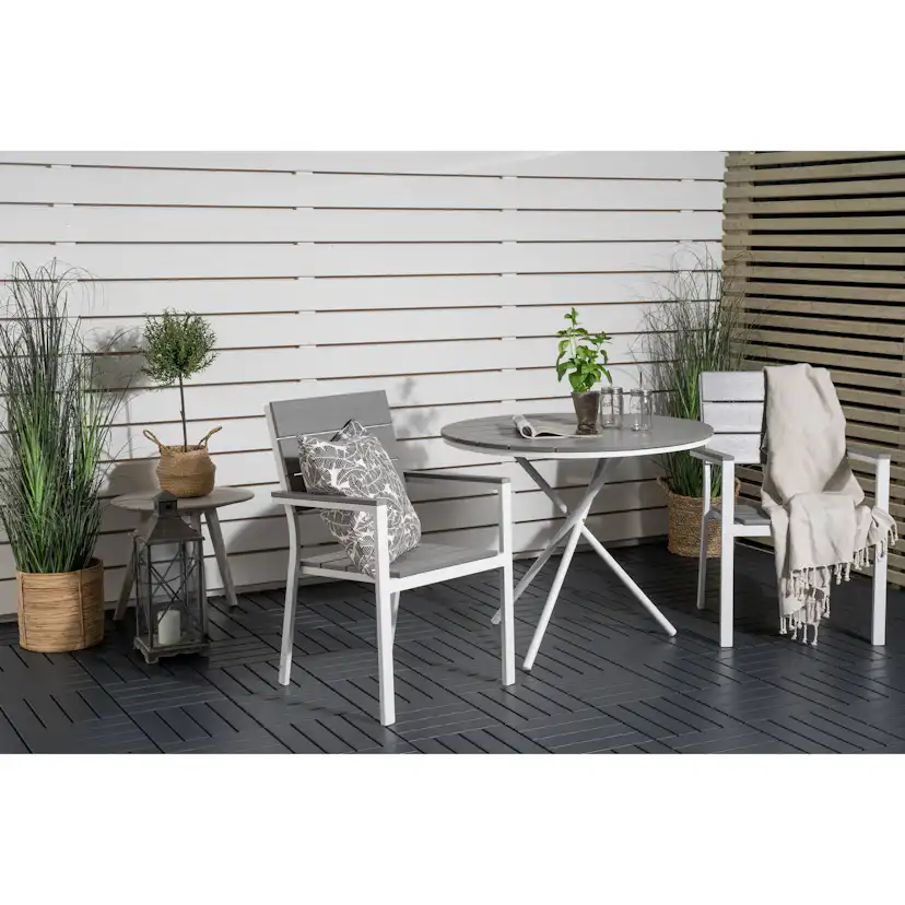 Cafégrupp Venture Home Parma Caféset Rund Ø90 cm med 2 Levels Stolar