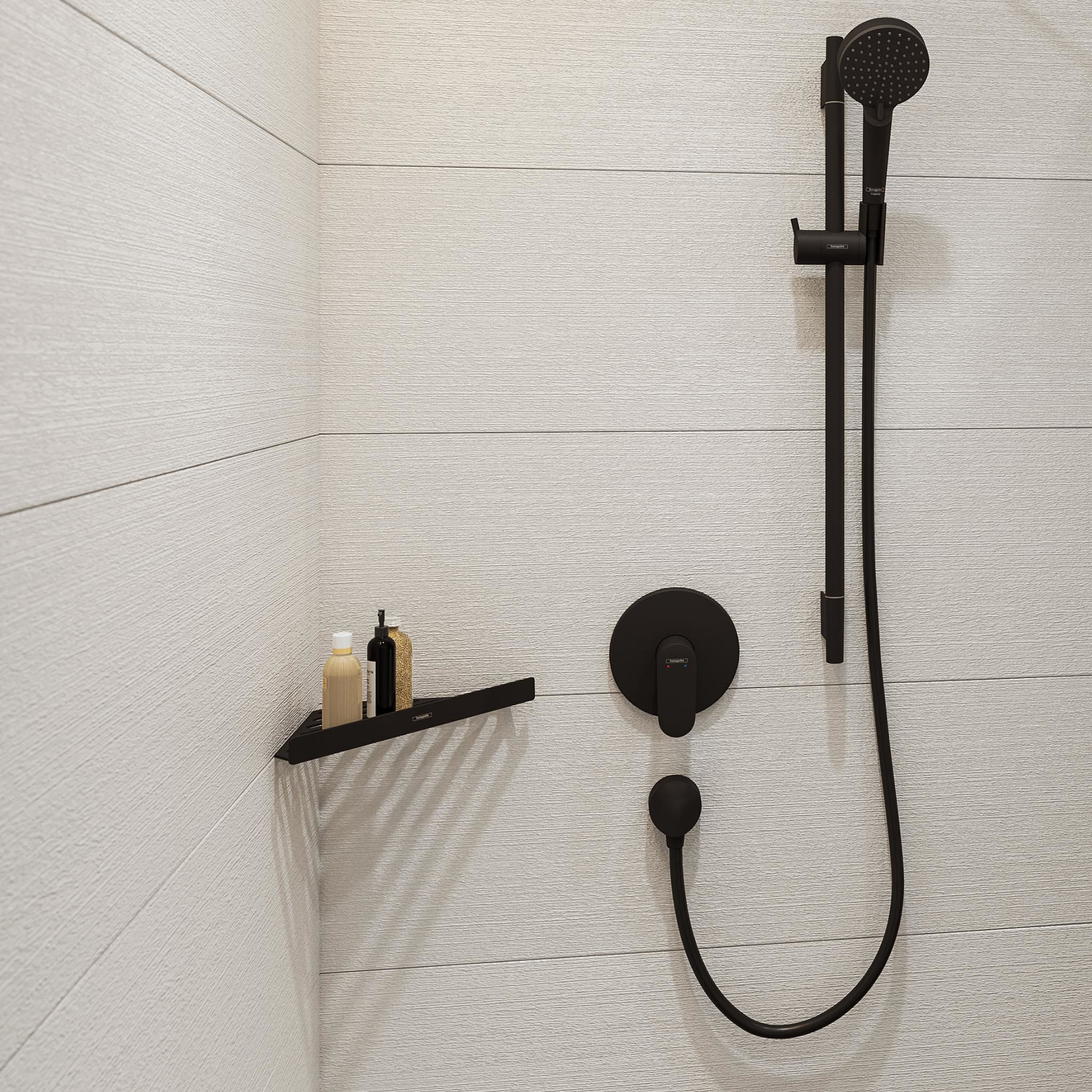 Hansgrohe AddStoris Hörnhylla Mattsvart Mattsvart