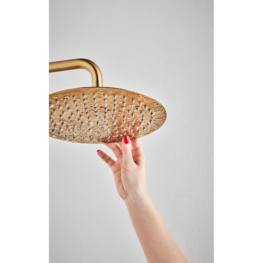 TAKDUSCH STUDIO MÄSSING CC160 M 250MM DUSCHHUVUD Mässing, cc-mått: 160 mm, Duschhuvud: Ø250 mm