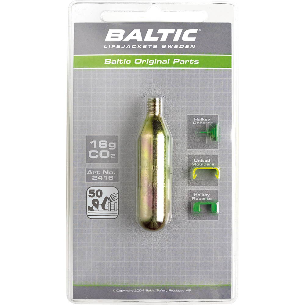 Kolsyrepatron Baltic CO2-patron 16 g Med Säkerhetsstift