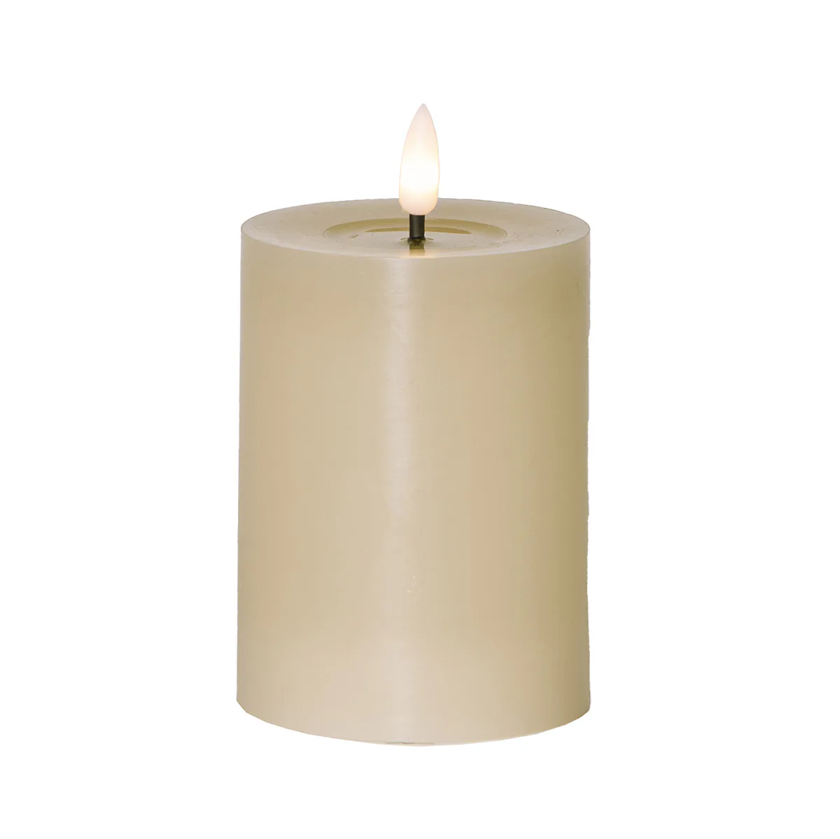 LEDBlockljus Flamme Flow 12,5 cm Beige Beige