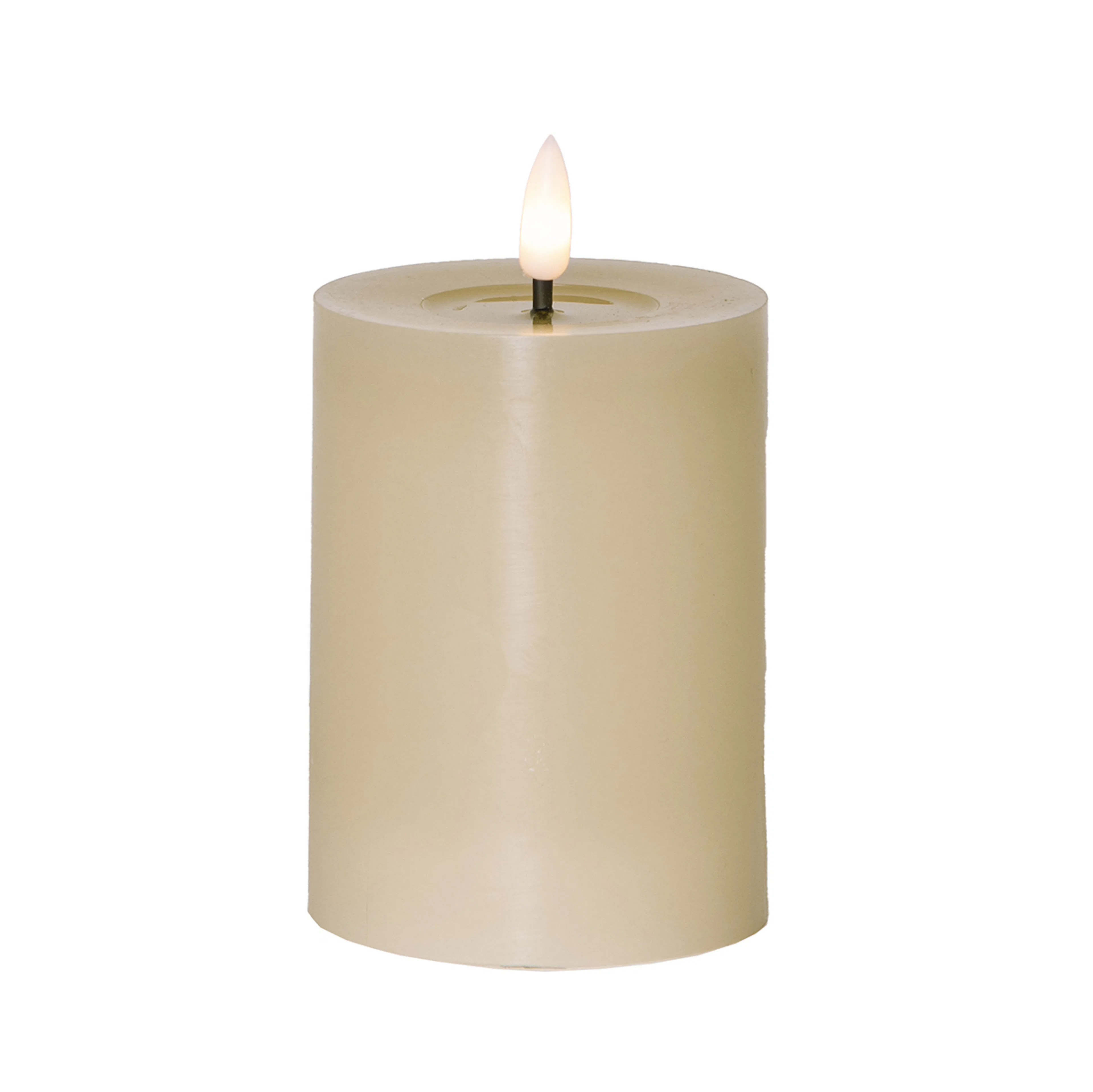 LEDBlockljus Flamme Flow 12,5 cm Beige Beige