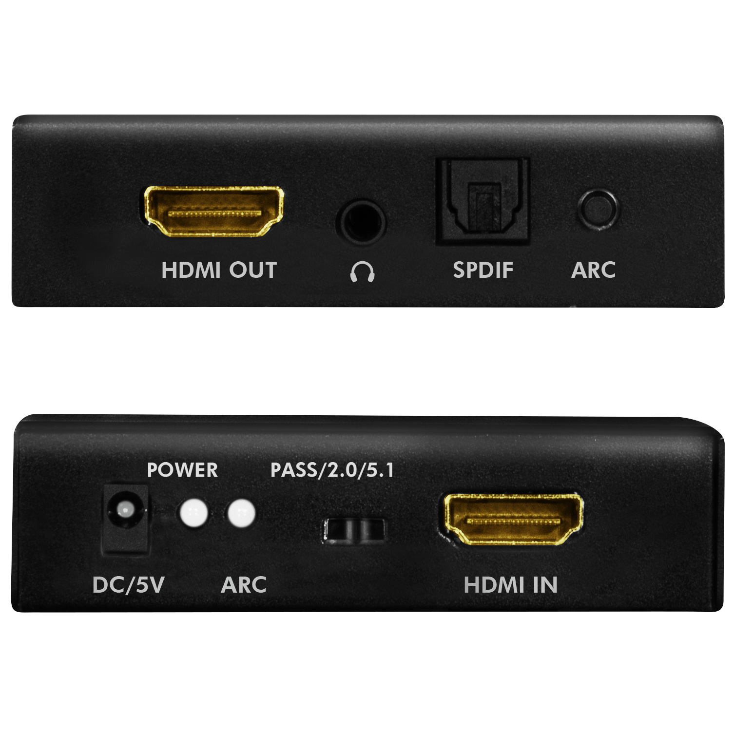 HDMI Audio extractor LogiLink 2/5.1CH 4K ARC HDR SPDIF