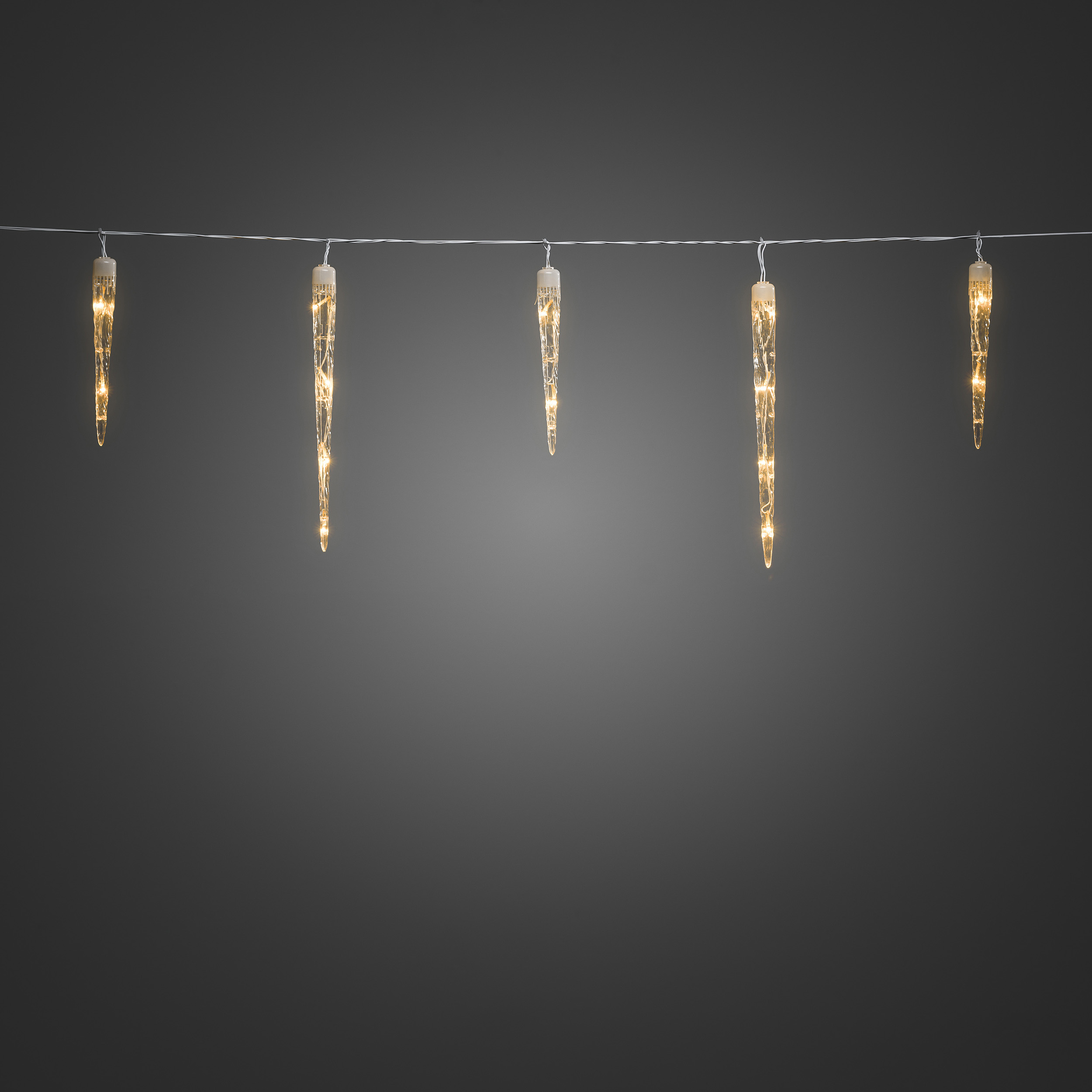 Istappslinga Gnosjö Konstsmide 96L Amber LED