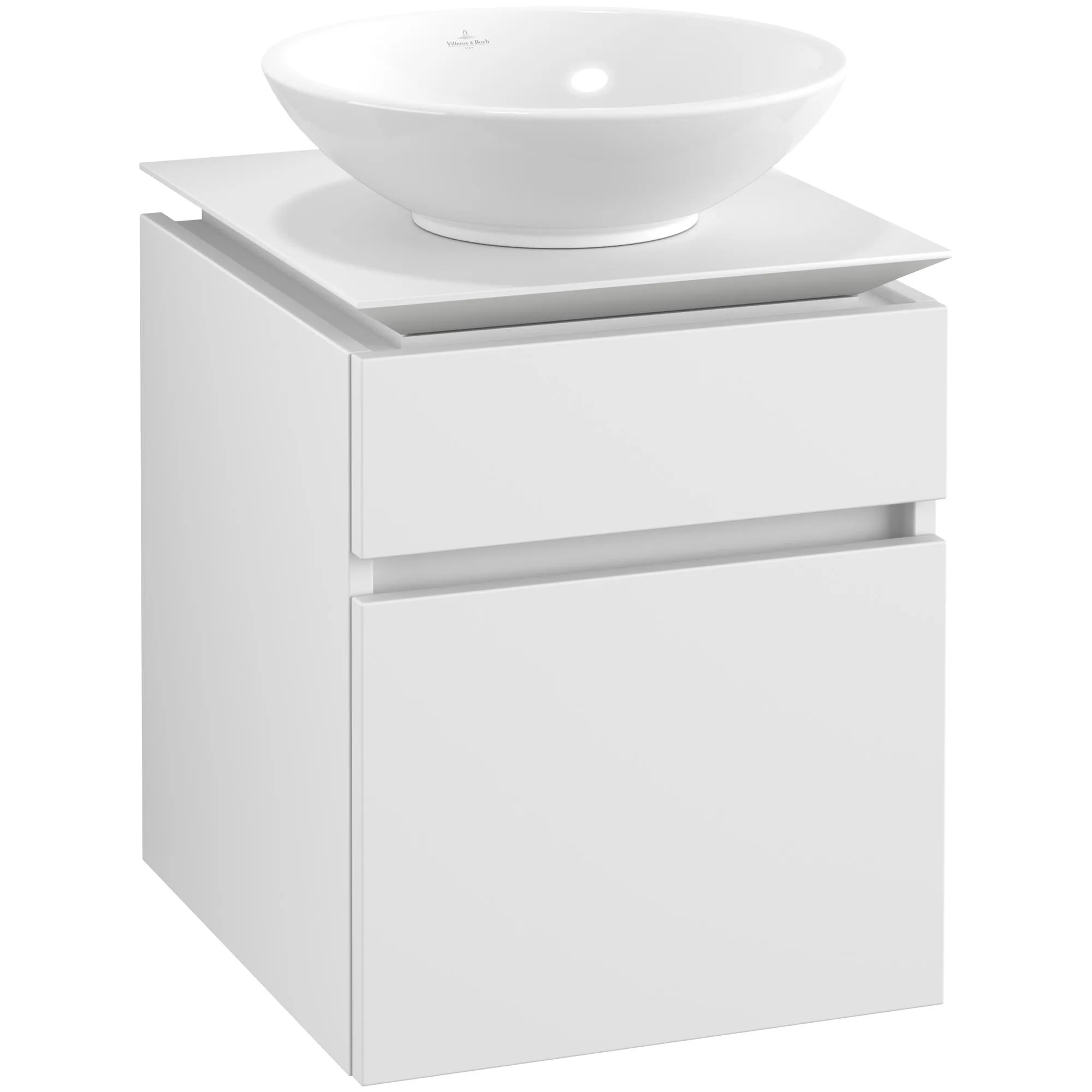 Tvättställsskåp Villeroy & Boch Legato 450 med 2 Lådor för Ytmonterat Tvättställ