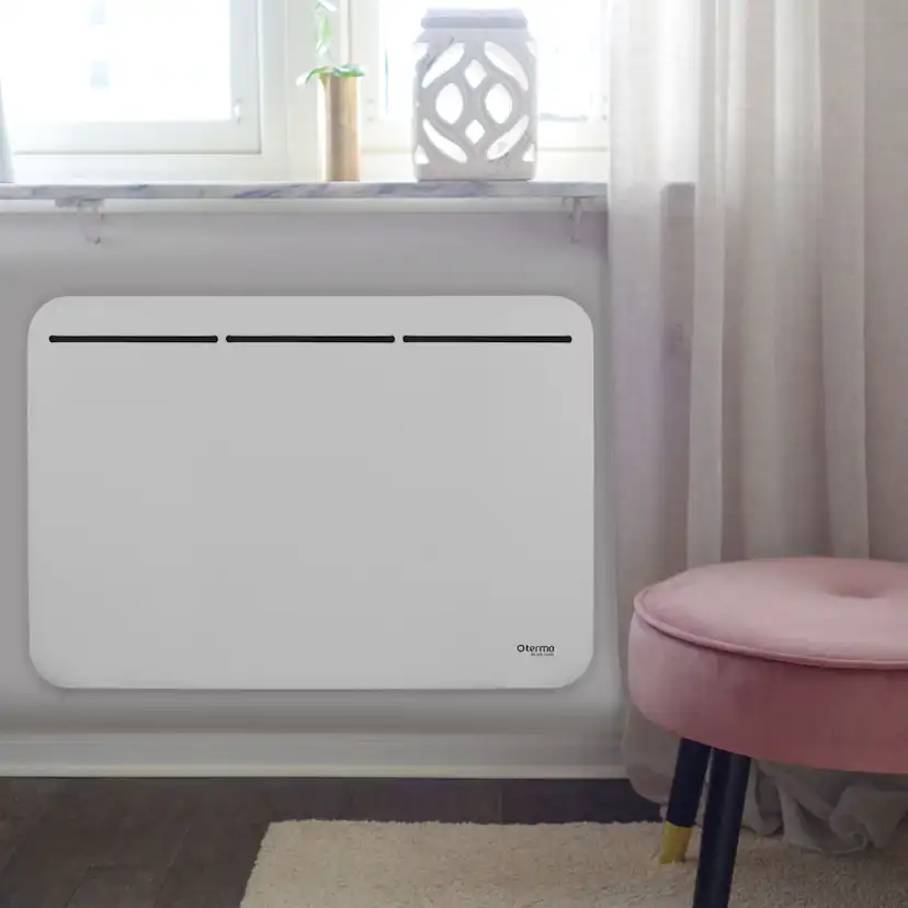 Element Termo STEEL 1500W - Vit Plåtfront 1500W, 630x440 mm