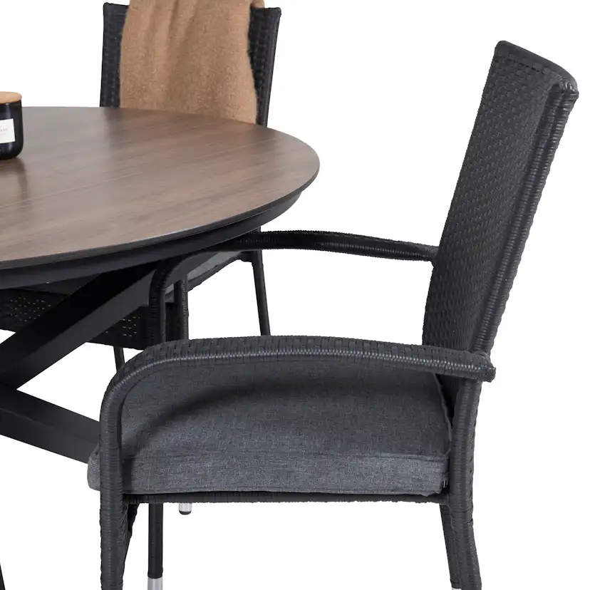 Matgrupp Venture Home Lea Ø 120 med 6 Asta Stolar