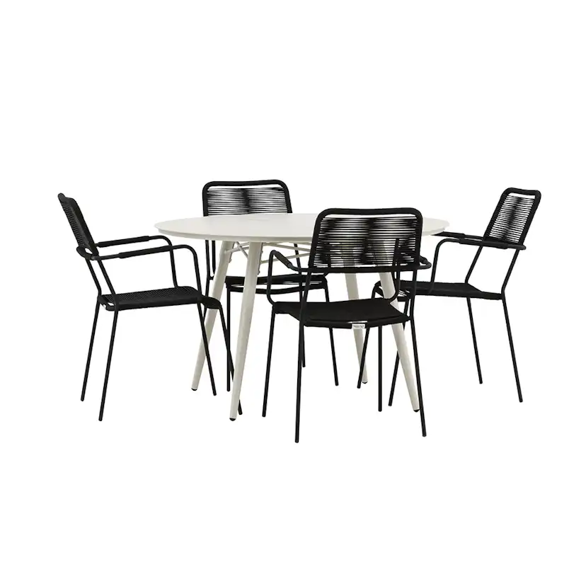 Matgrupp Venture Home Lina med 4 Lindos Stolar