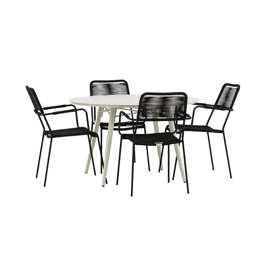 Matgrupp Venture Home Lina med 4 Lindos Stolar