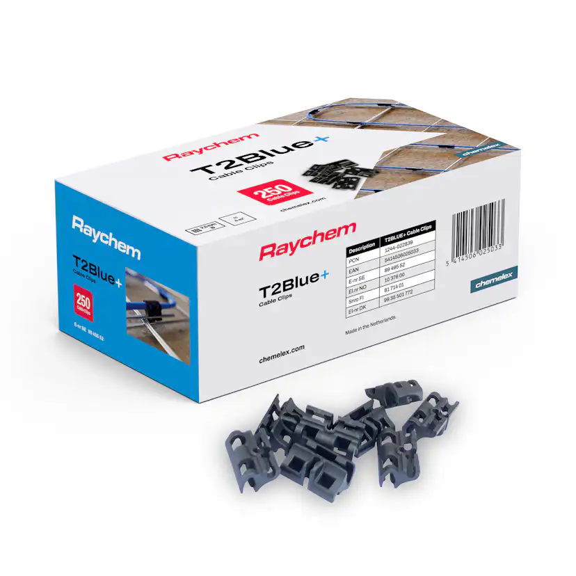 Kabelklämma Raychem Golvvärme För T2 Blå/Black/Green 250 st