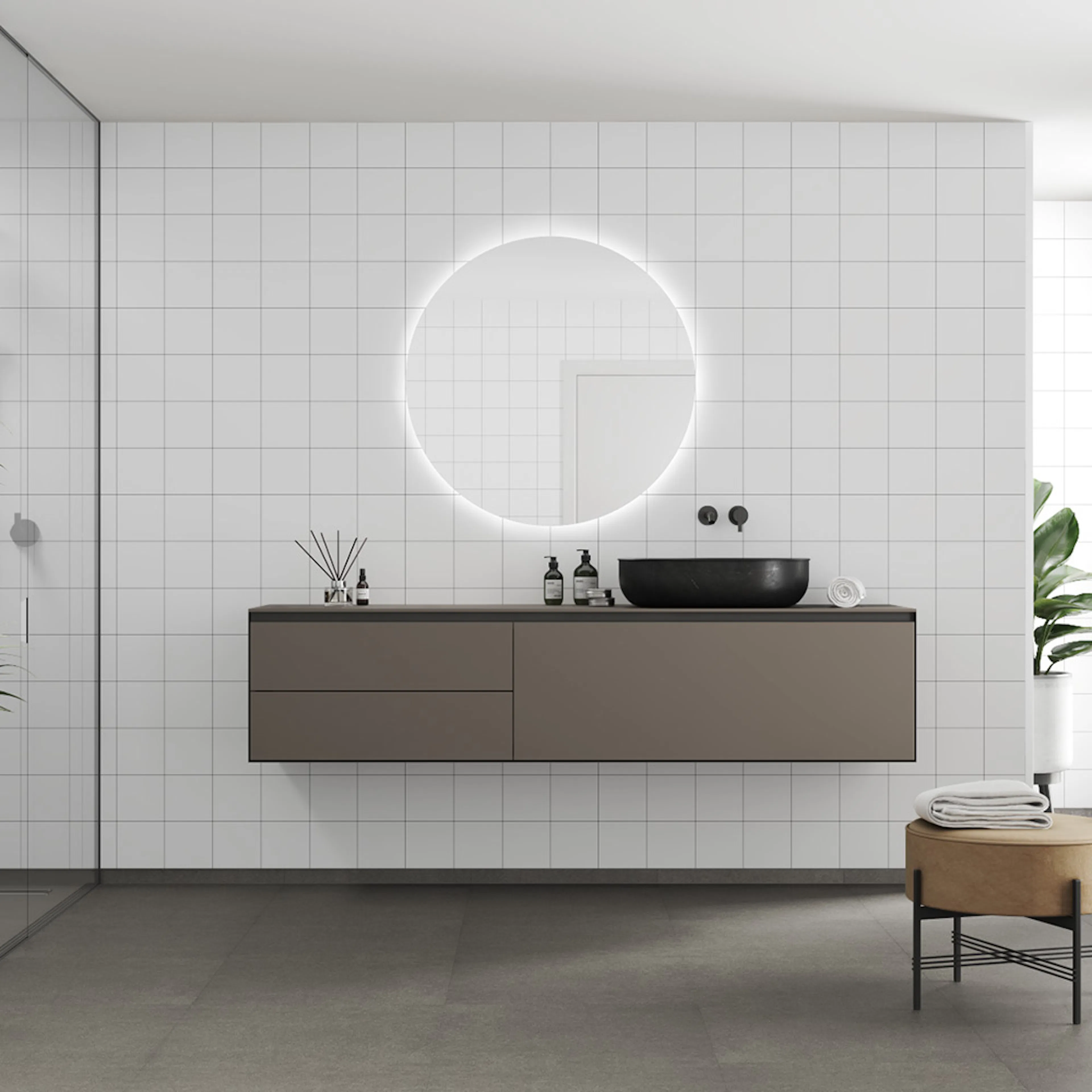 Våtrumsskiva Fibo 2099-M1515 S White Contrast 10x620x2400 mm