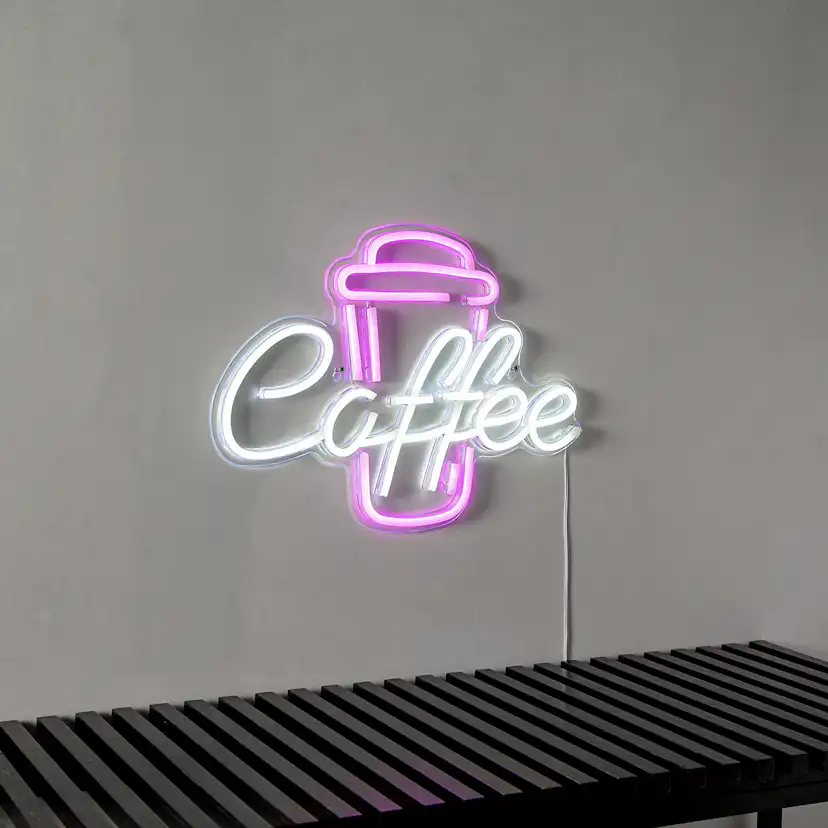 Väggdekoration Star Trading Plexy Coffee LED