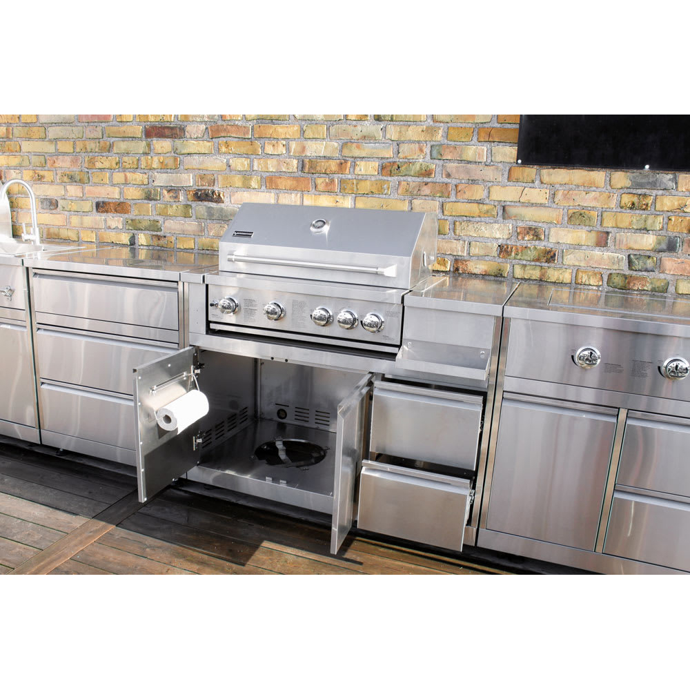 Gasolgrill Myoutdoorkitchen Inox Range med 4 Brännare och Infravärme