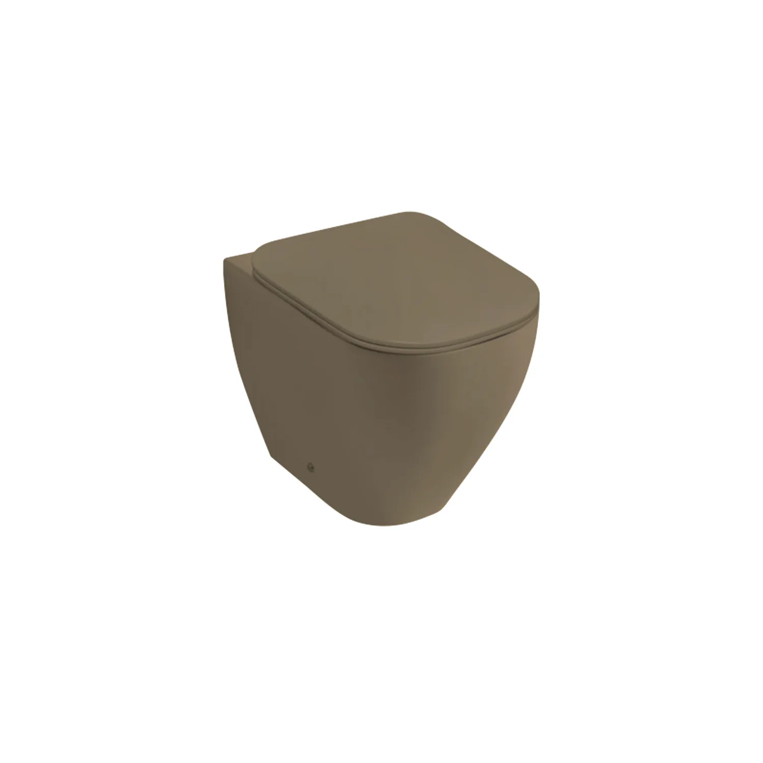 Golvstående WC Set Edge/Bloc Coffee Cream Coffee Cream