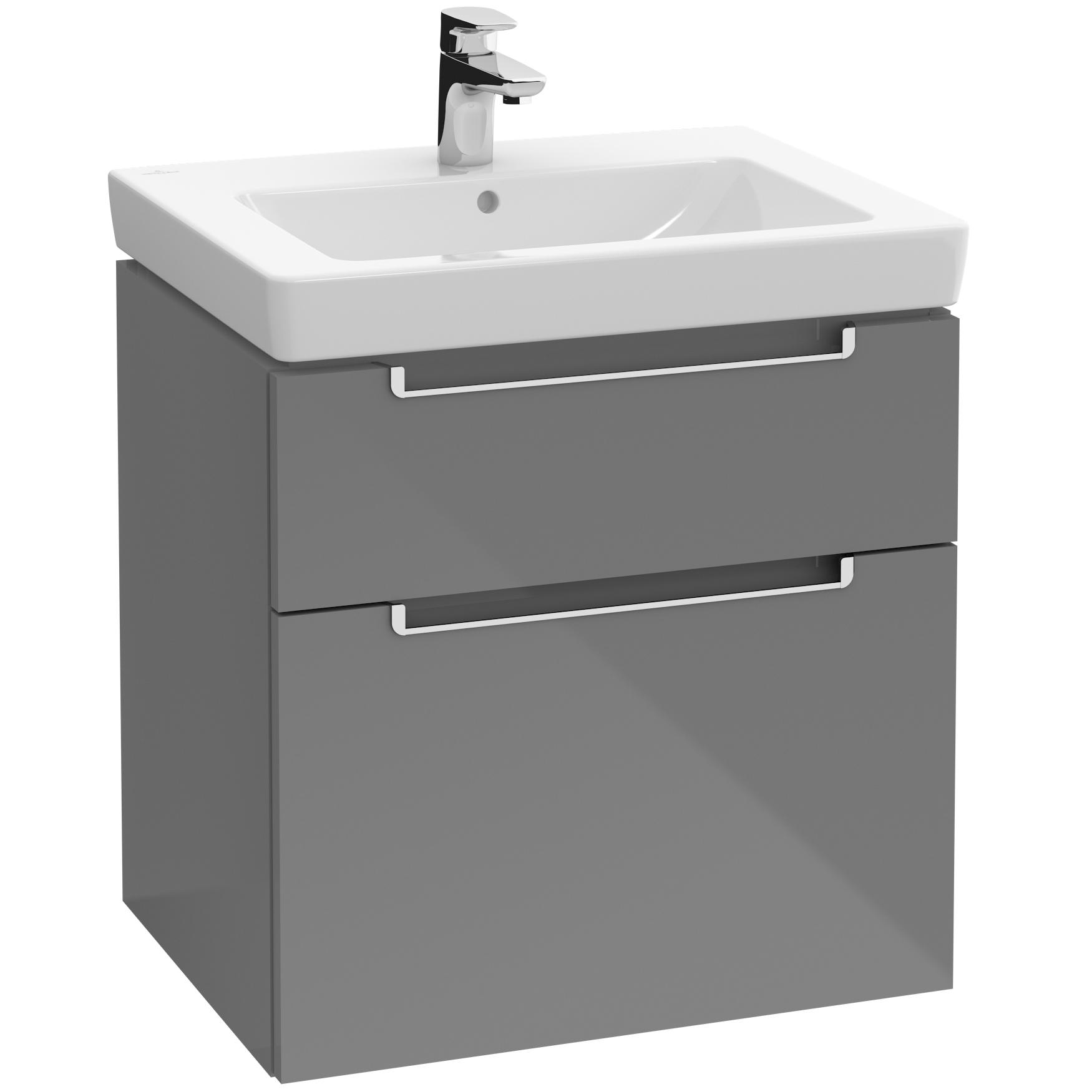 Tvättställsskåp Villeroy & Boch Subway 2.0 med 2 Lådor