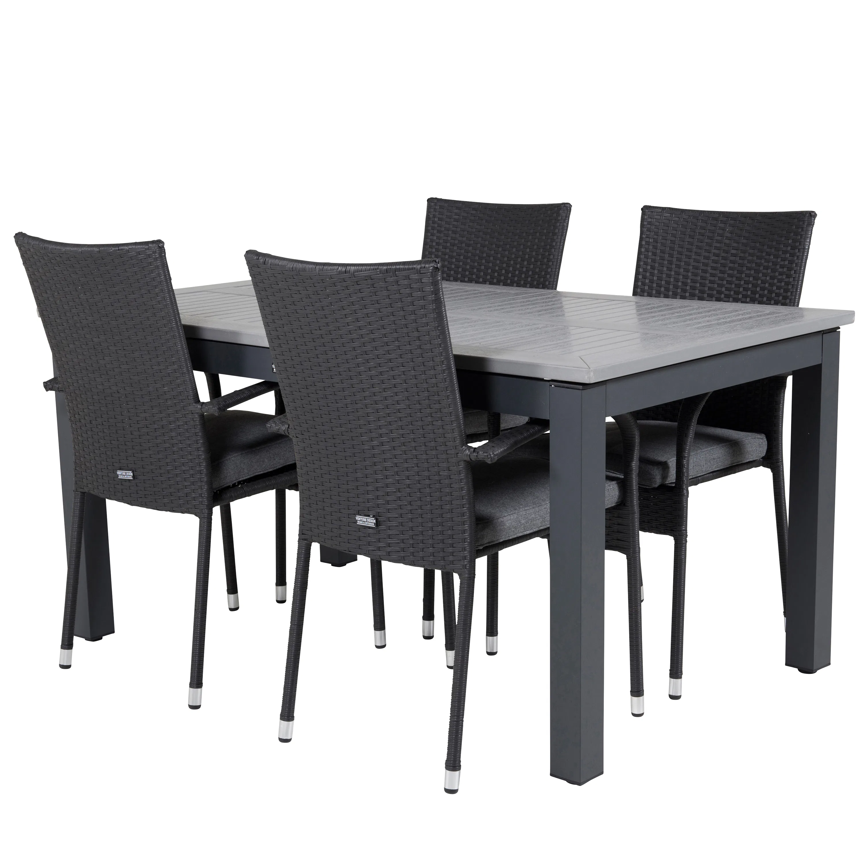 Matgrupp Venture Home Aleyna 152/210 med 4 Asta Stolar