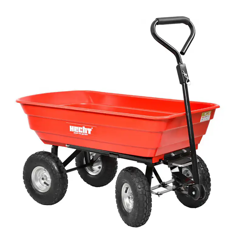Dragkärra HECHT med Koppling till Åkgräsklippare 75 L