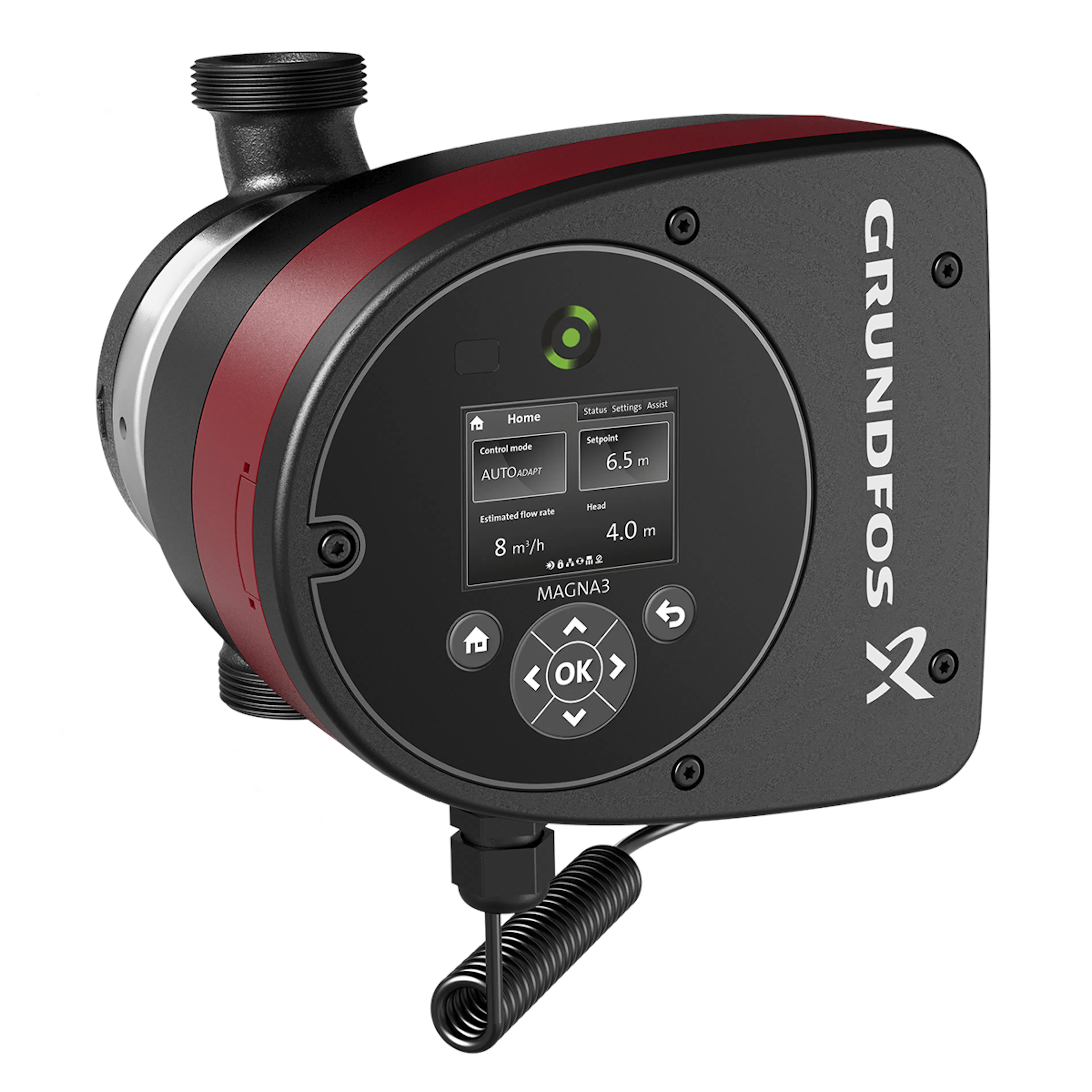 GRUNDFOS MAGNA3 25-80 180 CIRKULATIONSPUMP PN6/10 Modell: 25-80