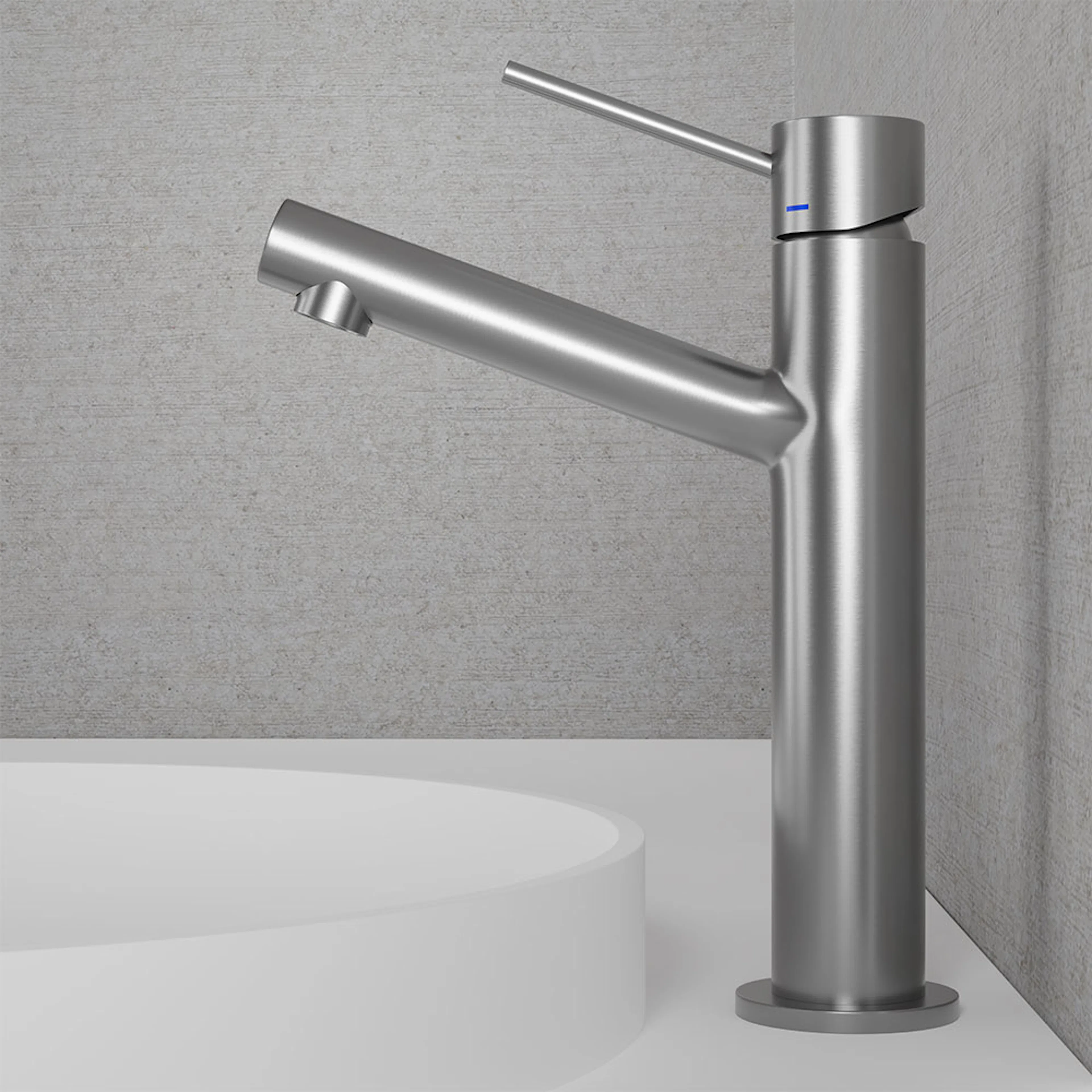 Tvättställsblandare Scandtap Steel Vector Medium