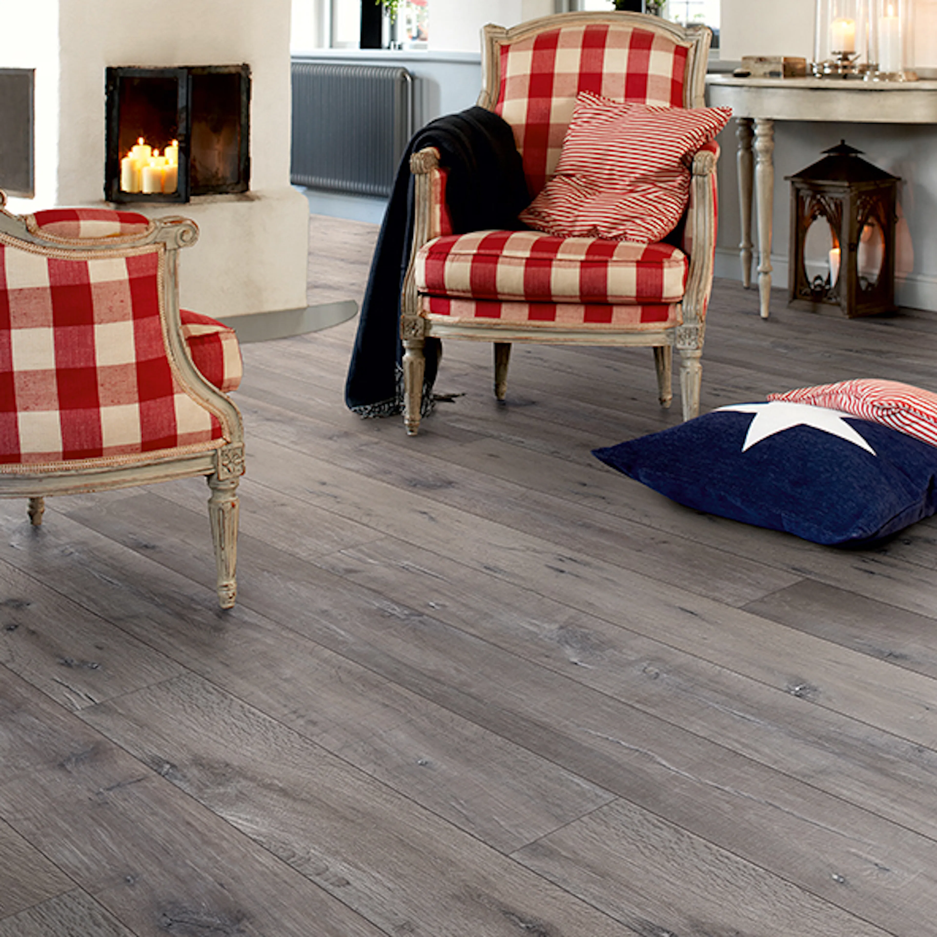 Laminatgolv Pergo Long Plank 4V Reclaimed Grey Oak 1-Stav
