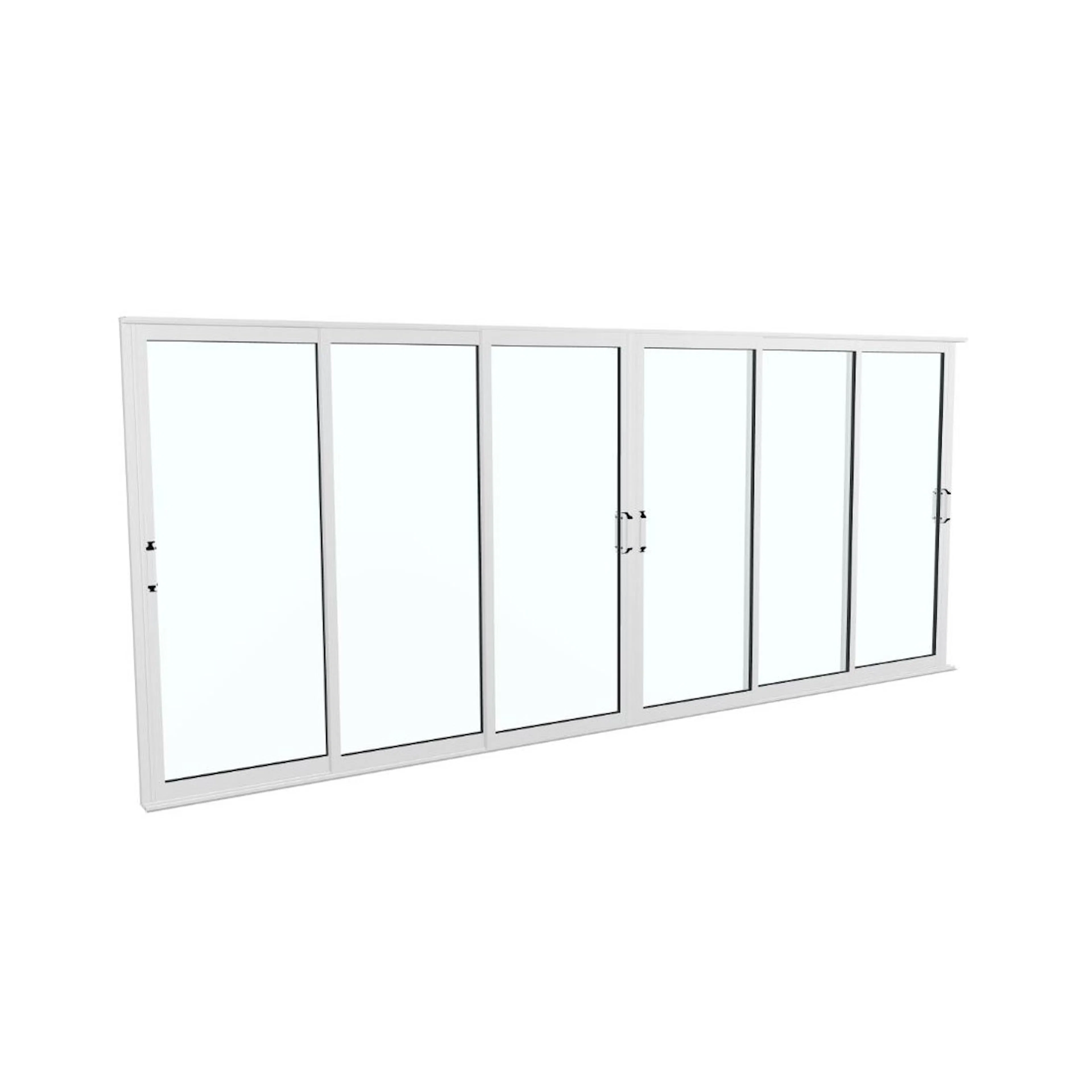 Landskap Skjutdörrsparti Robust B4749mm x H2000 - Vit Vår oc B4749 x H2000 mm - Vit