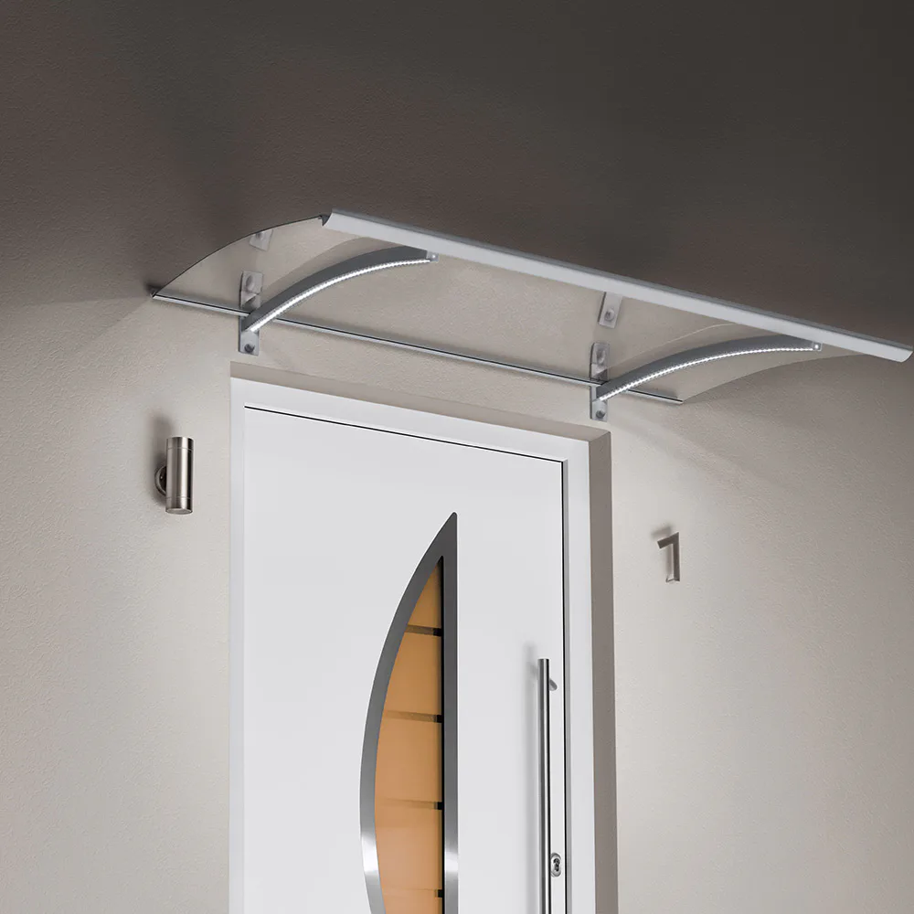 Entrétak gop Helios Akryl Led 150 Aluminium